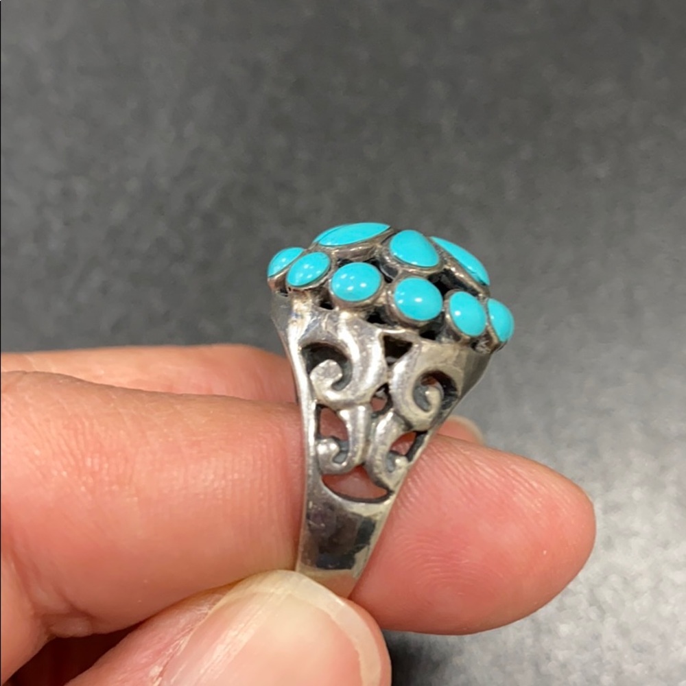 Unique Silver/Turquoise Ring - image 3